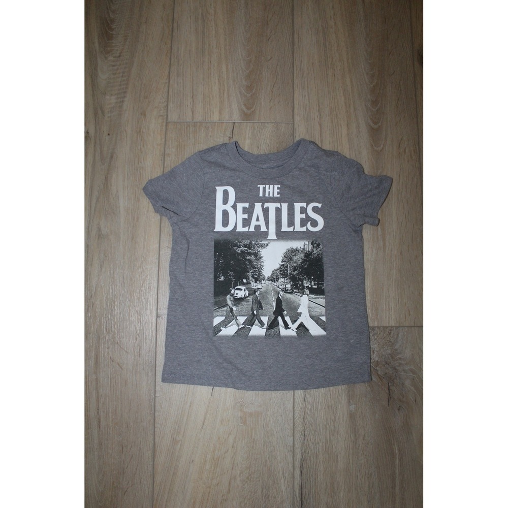 The Beatles Kids Abbey Road Graphic T-Shirt Heather Gray Short Sleeve Band Tee 5